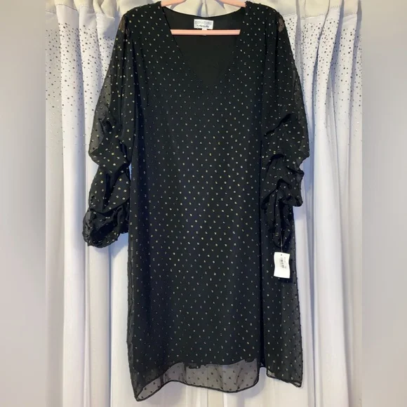 Brand: Signature By Robbie Bee
Size: 16W, PTP- 23”, Length- 39”
Color: Black - Picture 1 of 3